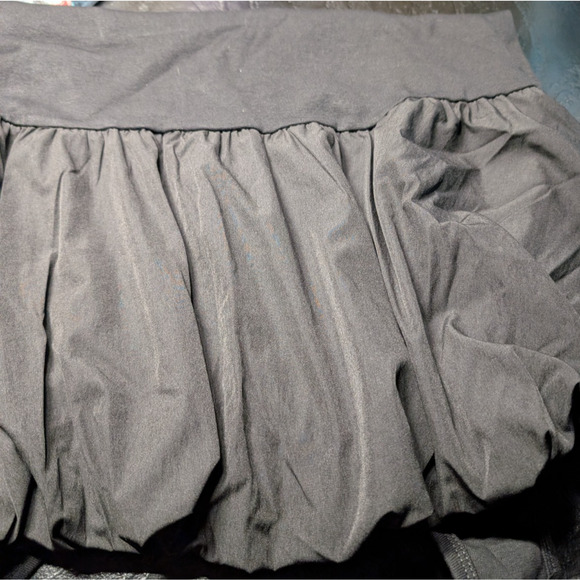 Womens Black Bubble Hem Drop Waist Golf Tennis Athleisure Dress With Shorts LRG‎ - Picture 6 of 7